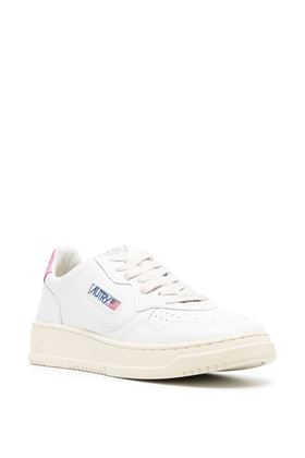 Sneakers Action in pelle con lacci Autry | AULWLL55LEAT WHT MAUVE